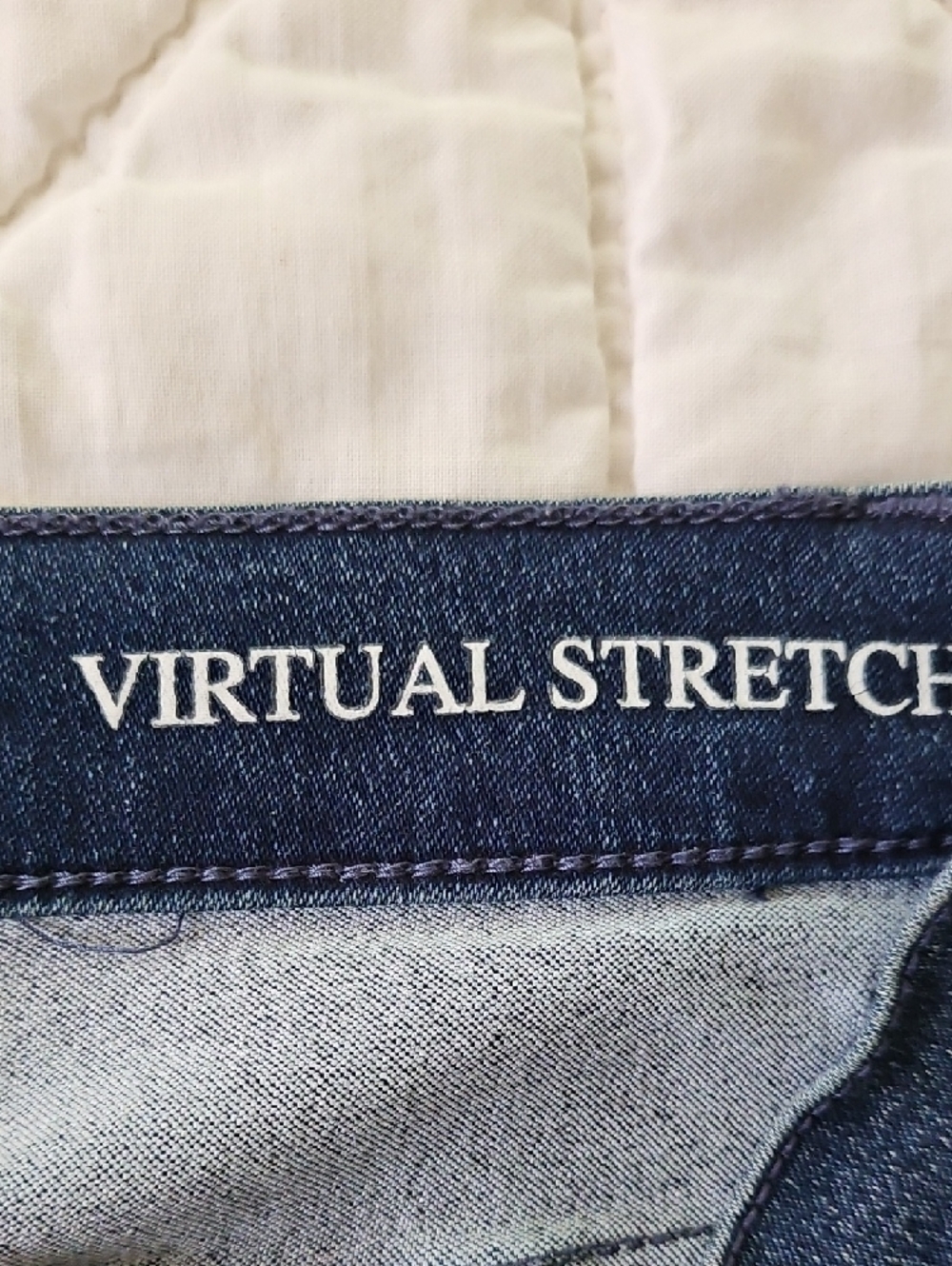 DG2 by Diane Gilman Dark Blue Straight Leg Jeans with Pink Floral Embroidery - Picture 8 of 9